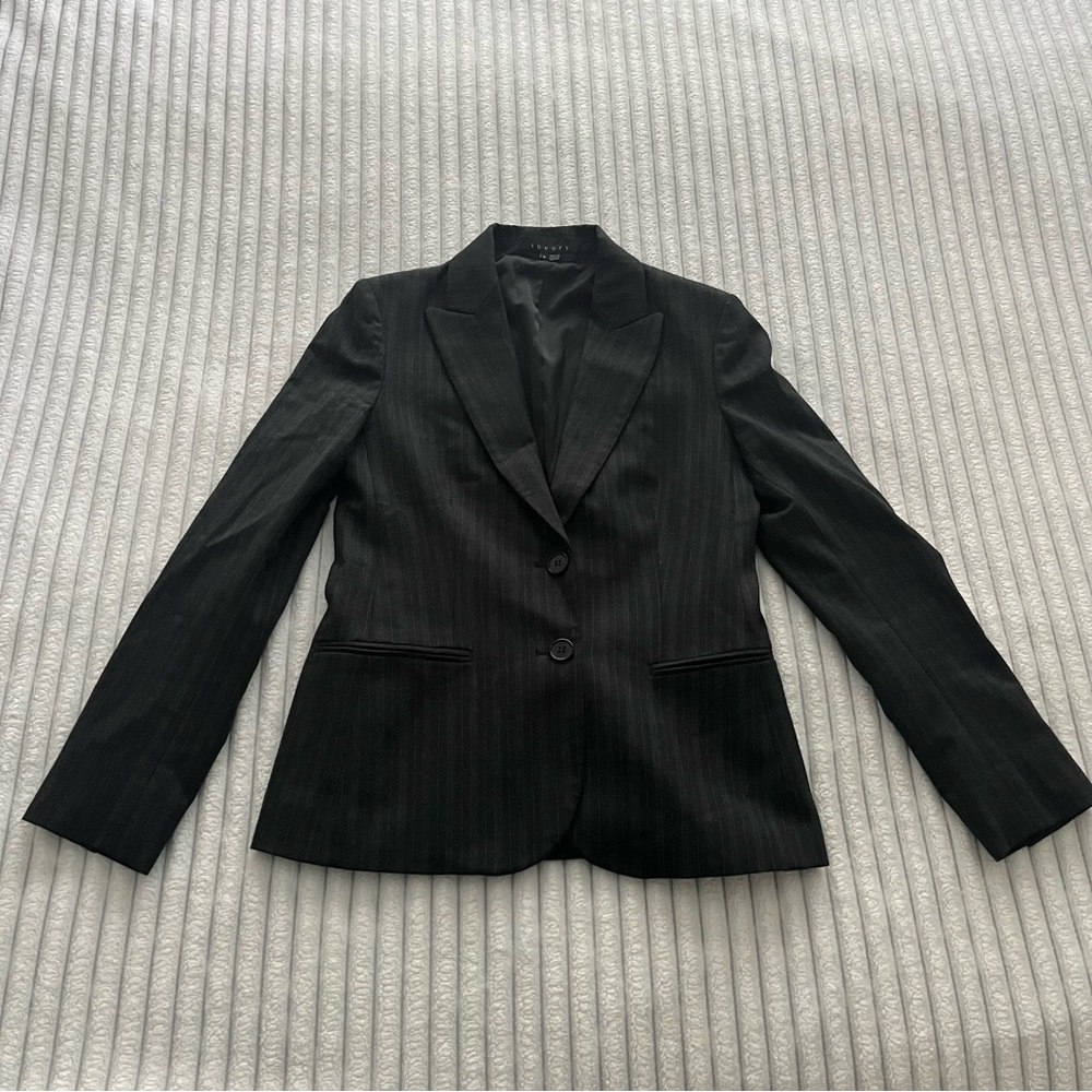 Theory Striped Nichelle Blazer